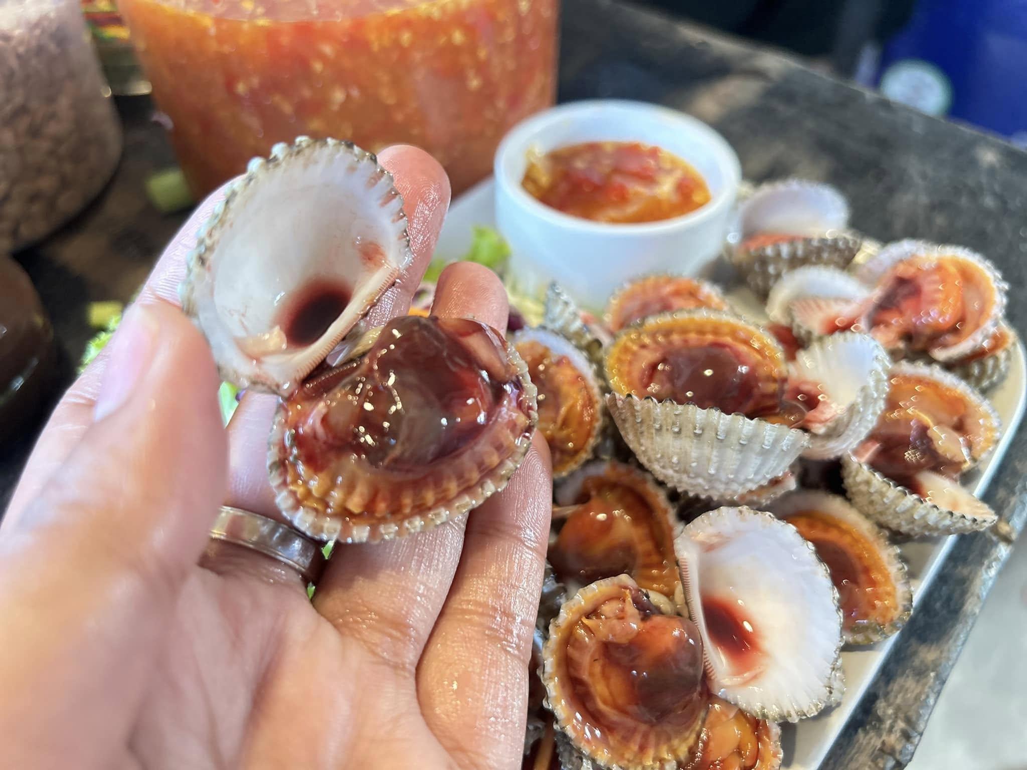 หอยแครงลวก